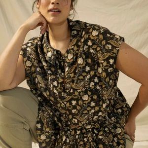 Anthropologie Let Me Be Everly Peplum Blouse 2X/1X 20W NWT